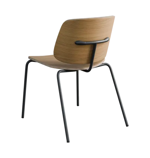 PURITY, židle, kostra černá, dub